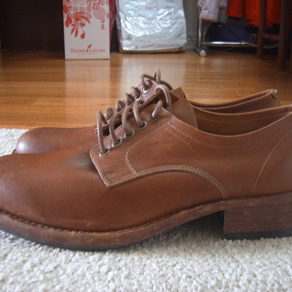 New without Box Maison Martin Margiela Men Oxford Brown Shoes sz EU 44 US 11